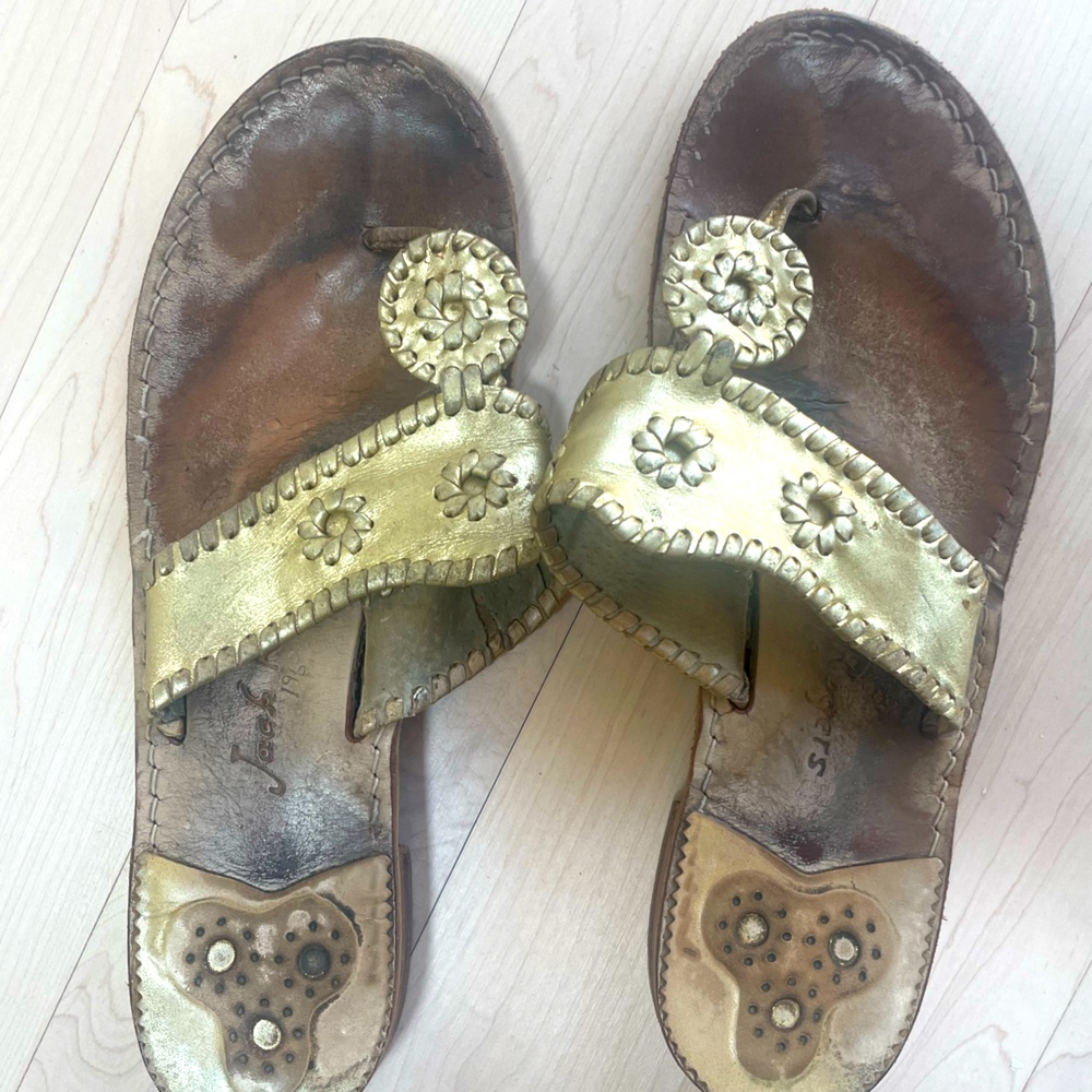 Jack Rogers Navajo Gold Sandals